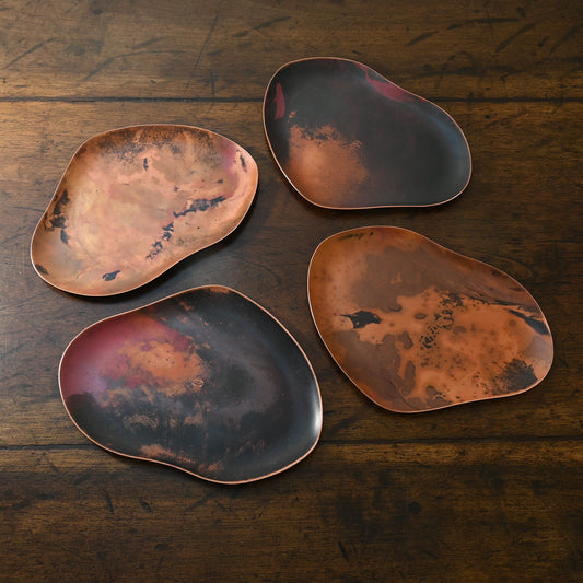 Copper Trays with Heat Patina - Coming Soon