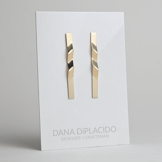 Slalom Earrings 14K