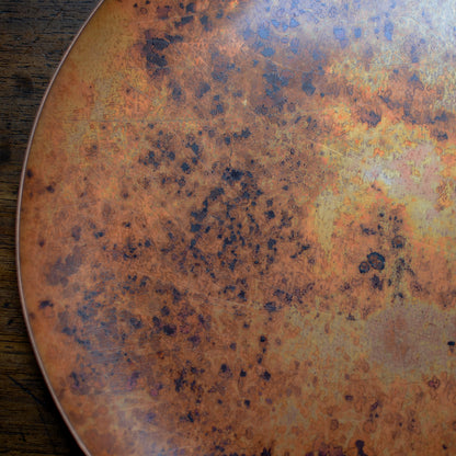 LARGE COPPER TRAY WITH HEAT PATINA • 1 OF 1