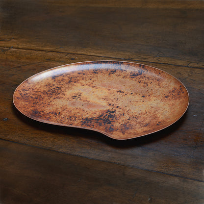 LARGE COPPER TRAY WITH HEAT PATINA • 1 OF 1