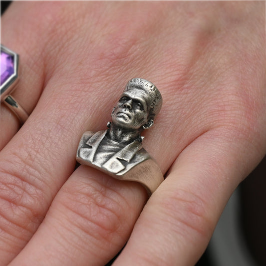 Silver Frankenstein Ring